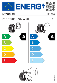 MICHELIN PRIMACY 5 ENERGY 215/50 R18 96W XL 2