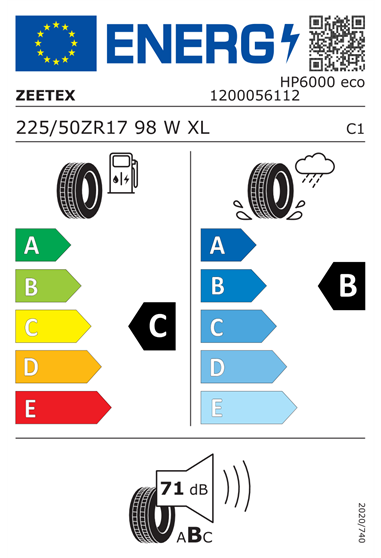 ZEETEX HP6000 ECO 225/50 R17 98W XL