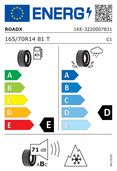 ROADX RXFROST WH01 165/70 R14 81T