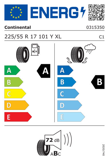 CONTINENTAL ECO CONTACT 6 225/55 R17 101Y XL
