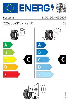 FORTUNE VIENTO FSR-702 225/50 R17 98W 2