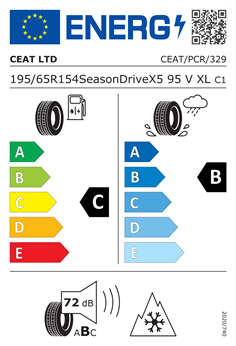 CEAT 4SEASONDRIVE X5 195/65 R15 95V XL 2