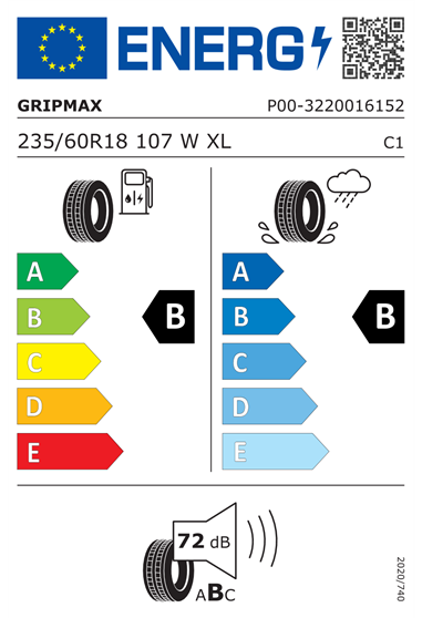 GRIPMAX STATURE HT 300 235/60 R18 107W XL
