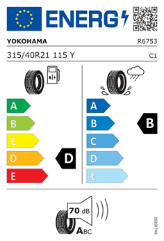 YOKOHAMA ADVAN SPORT V107 315/40 R21 115Y 2