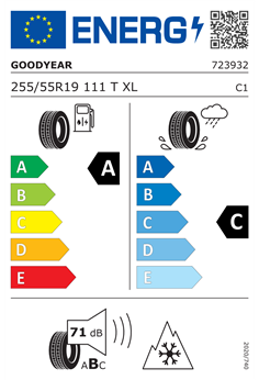 GOODYEAR ULTRAGRIP PERFORMANCE 3 255/55 R19 111T XL 2