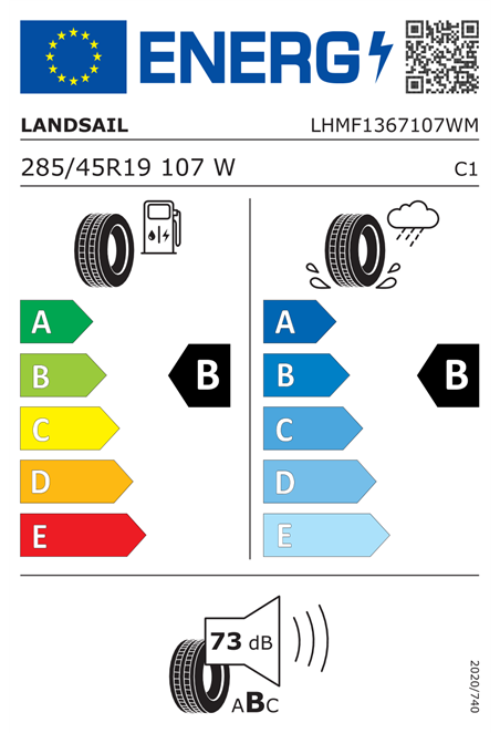 LANDSAIL RAPID DRAGON 285/45 R19 107W