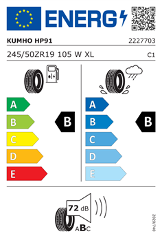KUMHO CRUGEN HP91 245/50 R19 105W XL 2