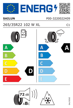 SAILUN ICEBLAZER ALPINE EVO 2 265/35 R22 102W XL 2