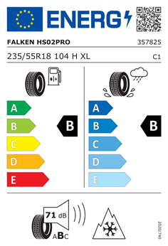 FALKEN EUROWINTER HS02 PRO 235/55 R18 104H XL 2