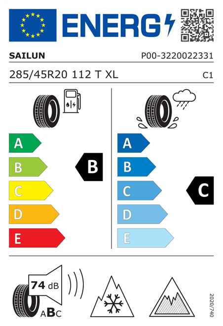 SAILUN ICEBLAZER SPIKE 285/45 R20 112T XL