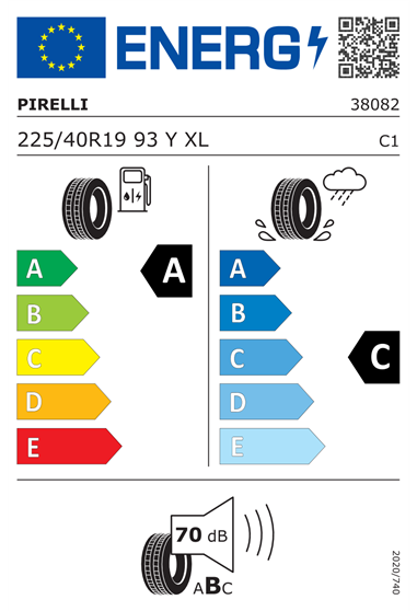 PIRELLI P-ZERO (PZ4) 225/40 R19 93Y XL
