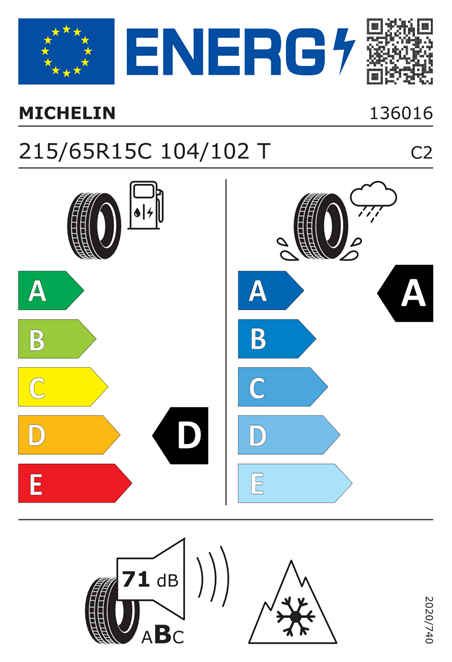 MICHELIN AGILIS 51 SNOW-ICE 215/65 R15C 104/102T