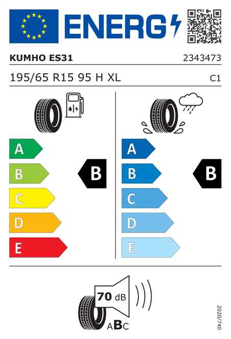 KUMHO ES31 195/65 R15 95H XL