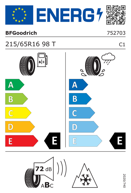 BF GOODRICH TRAIL-TERRAIN TA 215/65 R16 98T