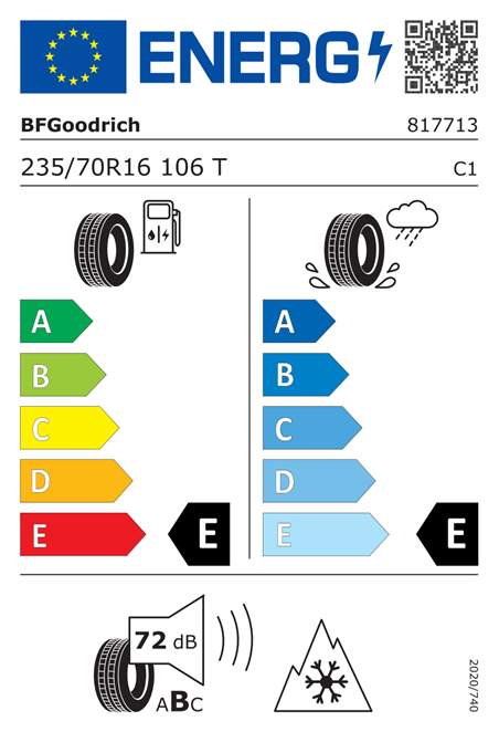 BF GOODRICH TRAIL-TERRAIN TA 235/70 R16 106T
