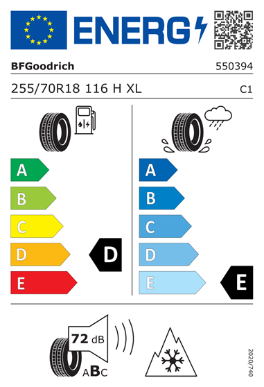BF GOODRICH TRAIL-TERRAIN TA 255/70 R18 116H XL