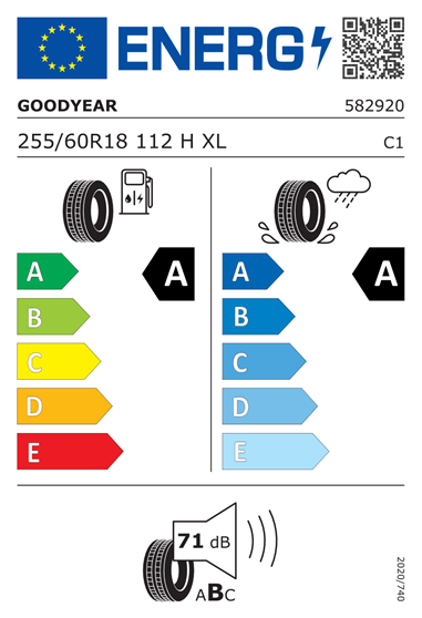 GOODYEAR EAGLE F1 ASYMMETRIC 3 SUV AO 255/60 R18 112H XL